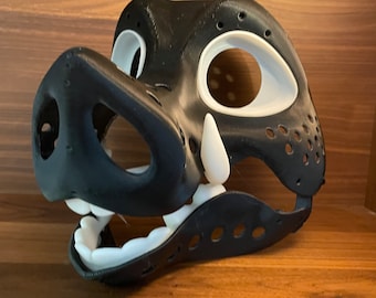 Boar Fursuit head-base with movable jaw and eye lids Furry High Quality ABS