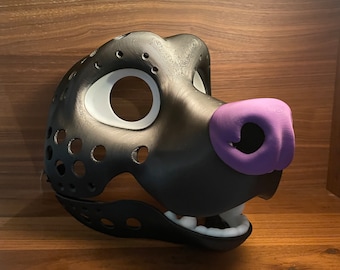 Hyena Fursuit head-base with movable jaw and eye lids Furry High Quality ABS