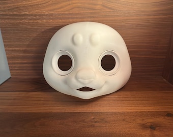 Base de traje de piel Harfenrobbe ABS de alta calidad con ojos en blanco de resina