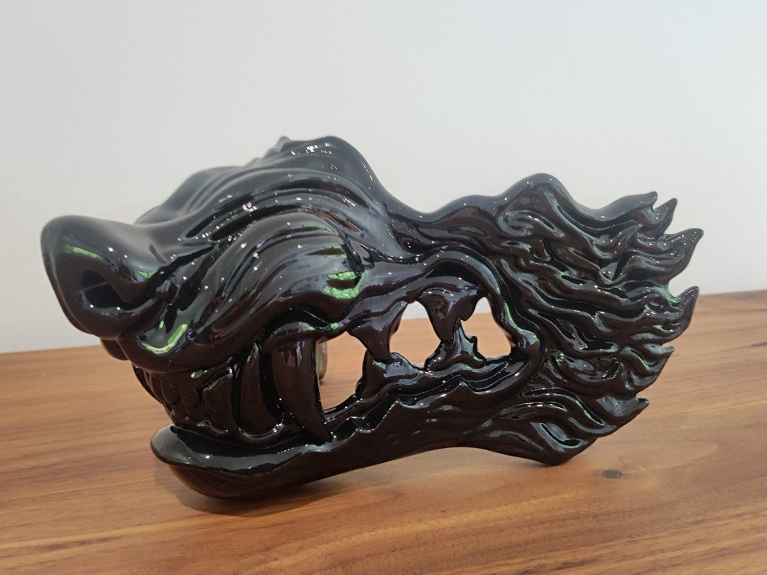 Cyberpunk Werewolf Mask and Art Glossy and Shiny High Quality ABS ...
