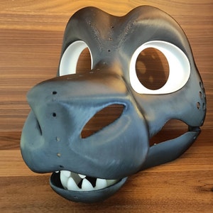 Noodle Dragon V2 fursuit head-base with movable jaw and eye lids High Quality ABS
