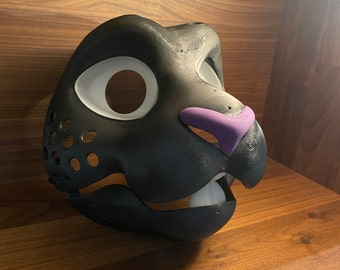 Rabbit Fursuit head-base with movable jaw and eye lids Furry High Quality ABS