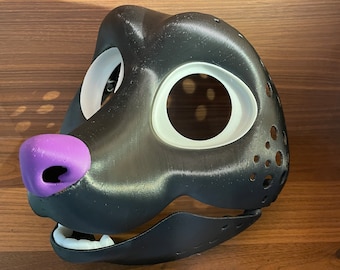 Premium Canine Fennec Fox Fursuit head-base with movable jaw and eye lids Furry High Quality ABS