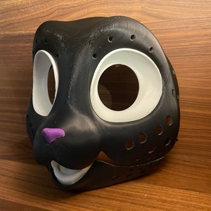 Kitty Fursuit head-base with movable jaw and eye lids Furry High Quality ABS