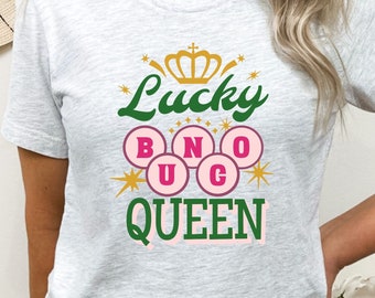Divertente camicia Bunco, Bunco Queen Tee, Bunco Game Night T-Shirt, Bunco Gift, Bunco Gift for Mom, Game Night Shirt
