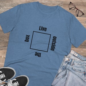 T-shirt organica dal vivo fuori dagli schemi