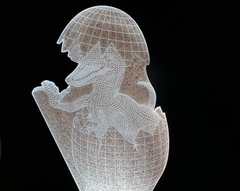 3d Nightlight Dragon Hatching