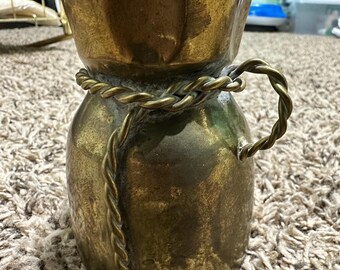 vintage brass creamer can