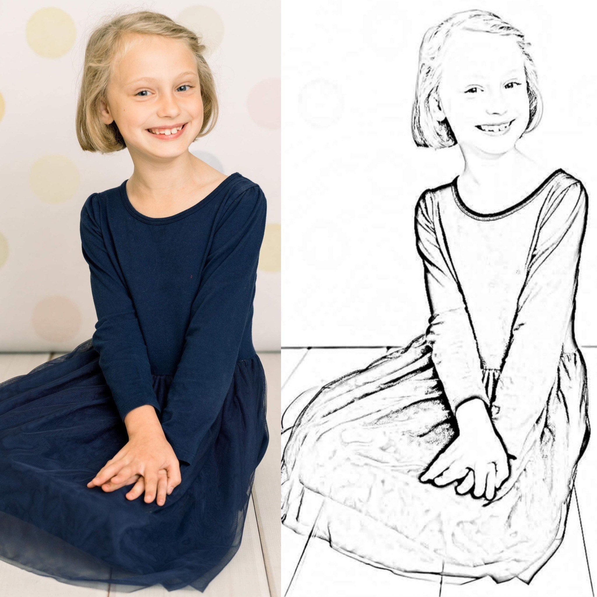 Family Photo Coloring Book - Etsy