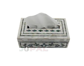 Mother Of Pearl Tissue Box,Tissue Container,Tissue Cover, Creative Home Organizer,Home decoration