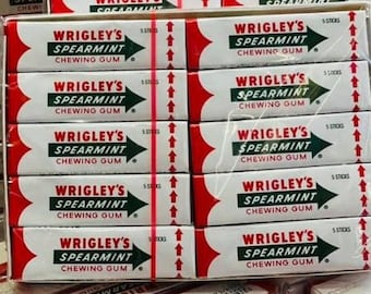 Wrigley's chewing-gum à la menthe verte 20 pièces ORIGINAL