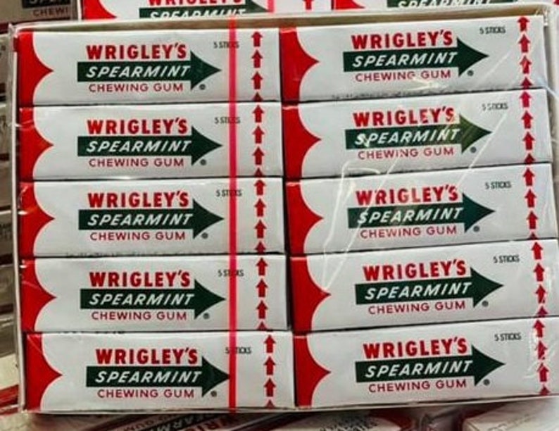 Wrigley's Spearmint Chewing Gum 20 pieces ORGINAL image 1