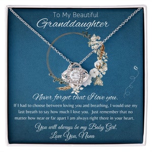 Feliz Dia das Mães para minha linda neta - Nó de Amor - Nunca se esqueça que eu te amo
