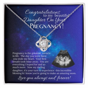 Felicidades a mi hermosa hija por tu embarazo, futura mamá, futura mamá regalo, regalo para ella, regalo de mamá, regalo de papá