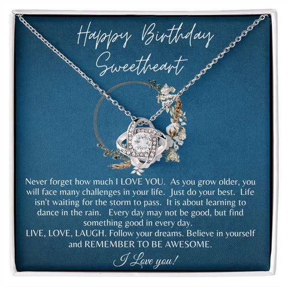 Happy Birthday Sweetheart, Birthday Gift for Her, Gift for Her