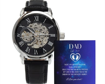 DAD Est. 2024 Openwork Watch: Fatherhood Gift