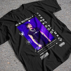 Peso Pluma PNG Shirt Design, Corridos Tumbados Sublimation Design, 300dpi High-Quality Image Urban T-Shirt Design, Doble P Tee Illustration
