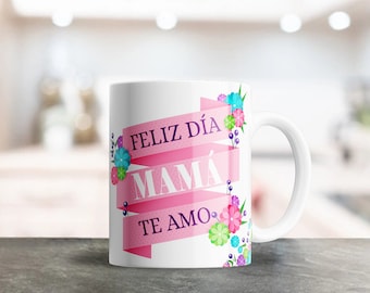 Dia De Las Madres Mug Wrap, 12oz 15oz mugs Sublimation Design for Ceramic Coffee Mugs, Cute Colorful Design, Mom png mug design