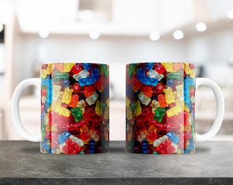 Candy Mug Design, Sublimation PNG Design for 12 & 15oz Coffee Mugs, Funny Cup design, Kids Hot Chocolate Designs