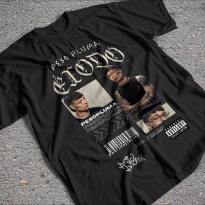 Peso Pluma PNG Shirt Design, Corridos Tumbados Sublimation Design, 300dpi High-Quality Image Urban T-Shirt Design, Doble P Tee Illustration
