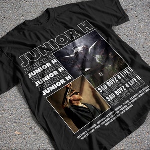Diseño de camiseta PNG de Junior H, diseño de sublimación Corridos Tumbados, diseño de camiseta urbana con imagen de alta calidad de 300 ppp, ilustración de camiseta Sad Boyz