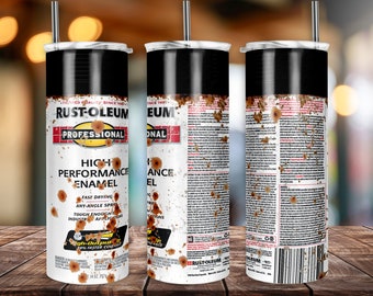 Diseño de vaso de pintura en aerosol negro, diseño de sublimación para vasos flacos de 20 oz, plantilla para sublimación, taza de pintura divertida