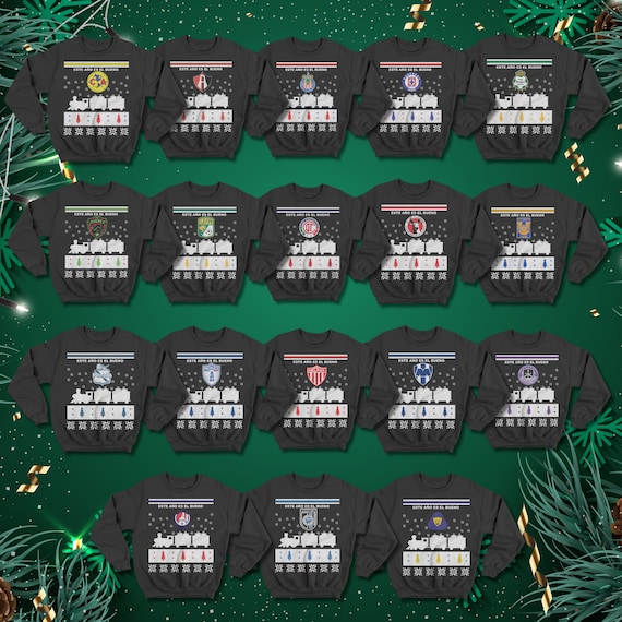 Ugly Sweater PNG Designs, Christmas T-Shirt Designs, Futbol Mexicano Navidad