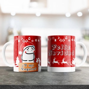 Feliz Navidad Mug Designs, Design de sublimação para canecas de café de 12 e 15 onças, Envoltório para caneca de café, Plantilla Sublimacion, Natal fofo
