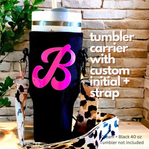 Custom Stanley Tumbler Carrier Pouch-vintage Initial Edition Stanley  Accessories 