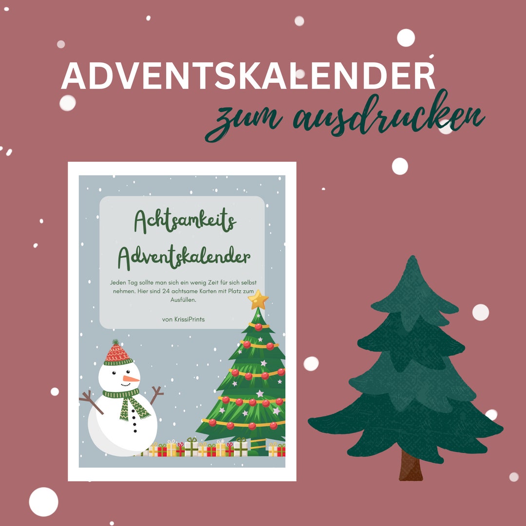 DIY Mindfulness Advent Calendar for a Contemplative Advent Etsy