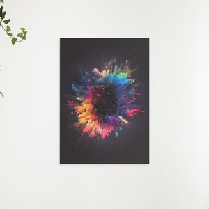 Burst of Galaxy Digital Art, Colorful Galaxy Digital Poster, Printable Galaxy Picture, Galaxy Artwork, Downloadable Digital Poster