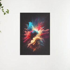 Burst of Galaxy Digital Art, Colorful Galaxy Poster, Printable Galaxy Picture, Galaxy Artwork, Galaxy Digital Poster