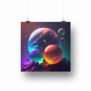Galaxy Planets Digital Art, Galaxy World Digital Poster, Galaxy Poster, Galaxy Picture, Galaxy Art, Outerspace Poster Digital Art
