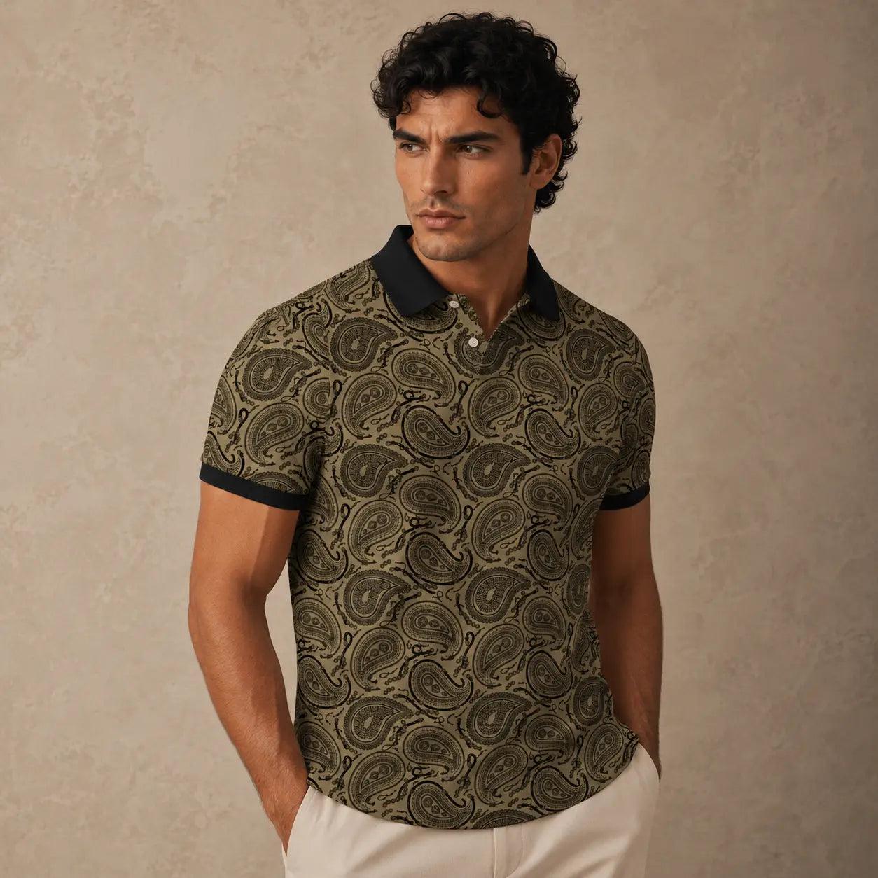 Paisley Polo Shirt - Etsy