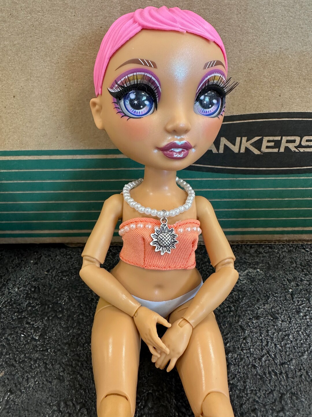 Rainbow High Sunflower Necklace Etsy