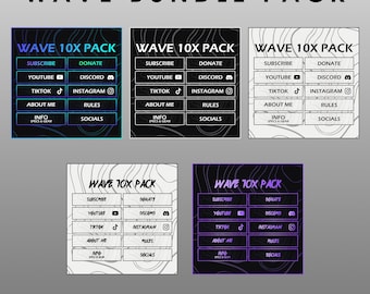 WAVE BUNDLE PACK - Over 50 panels | Clean Panels - Instant Download / Ready to Use