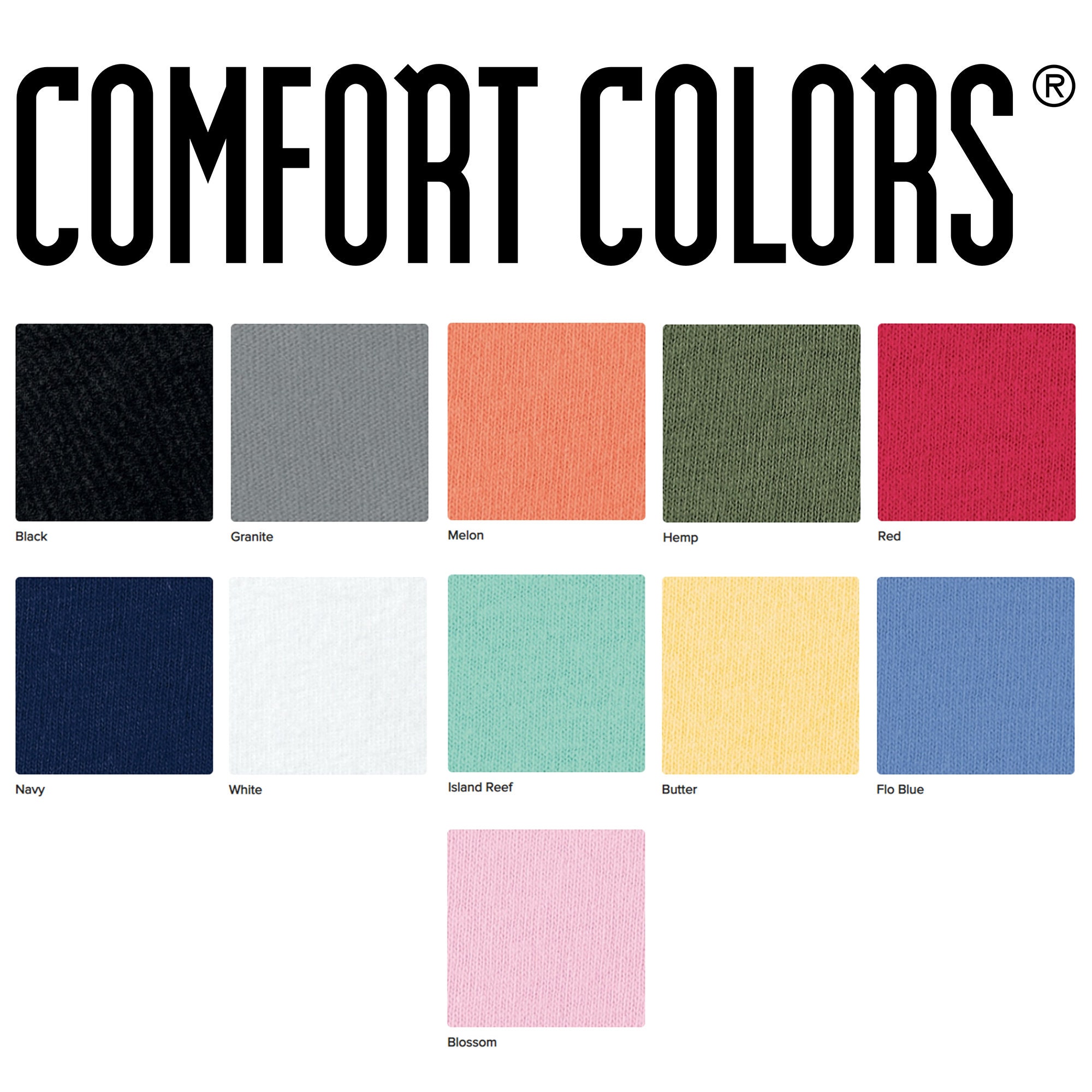 Comfort Colors 1717 Unisex Cotton Tee Print On Demand Gooten