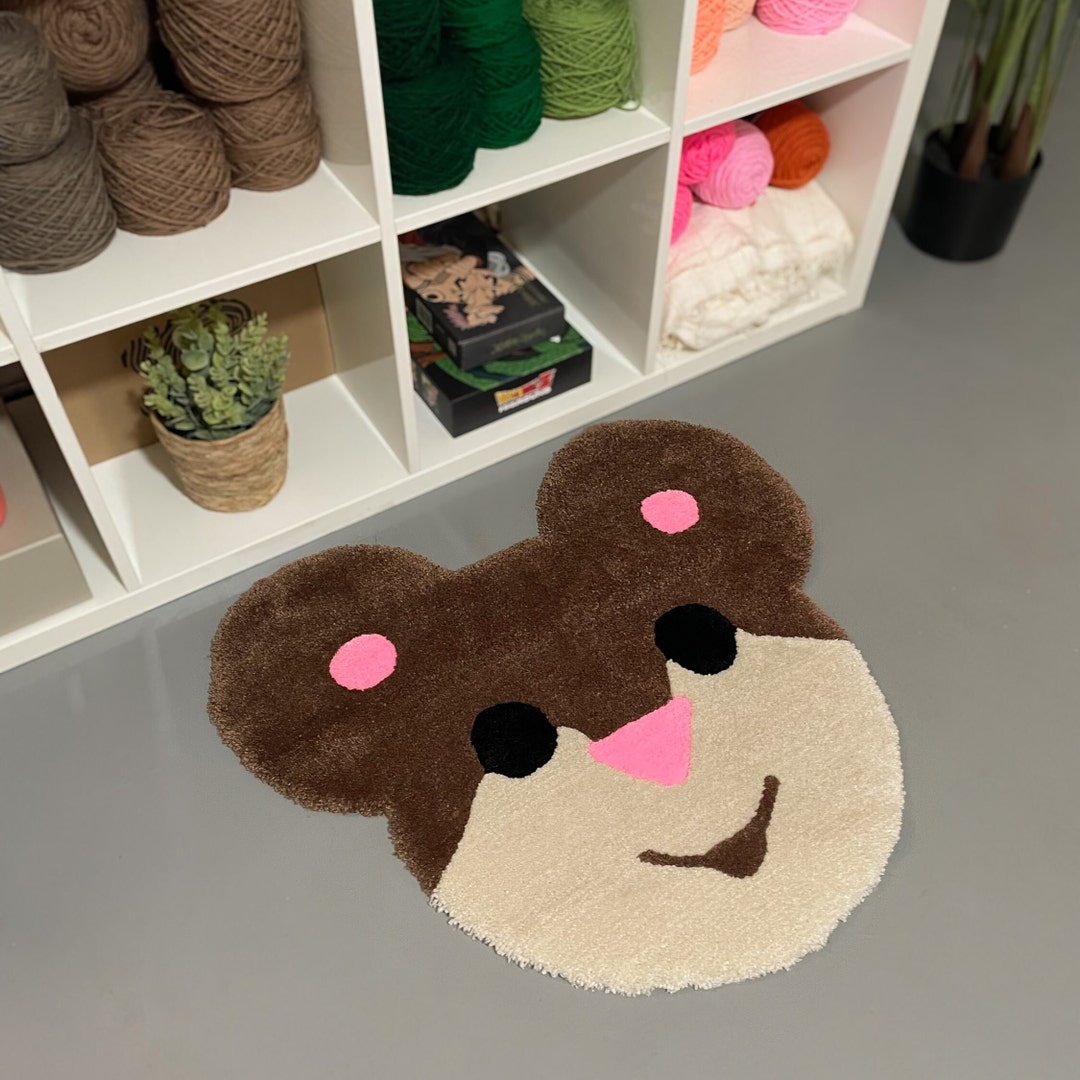 Hand Tufted Mouse Rug - Etsy