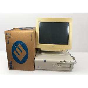 PC retro para juegos Dell Pentium II de 1997 + Monitor CRT UltraScan Trinitron con caja