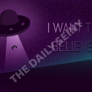 X-Files &quot;I Want to Believe&quot; UFO Digital Download