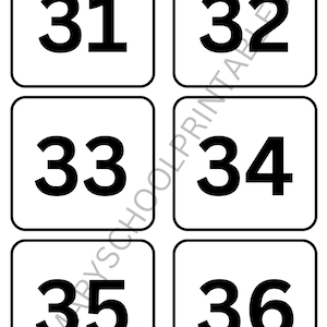 100 Printable Numbers 1-100 Flashcards/primary School Maths Cards - Etsy
