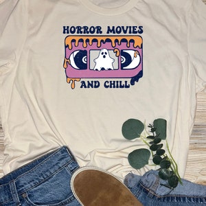 Horror Movies and Chill Tshirt, Fall Season, Spooky Season