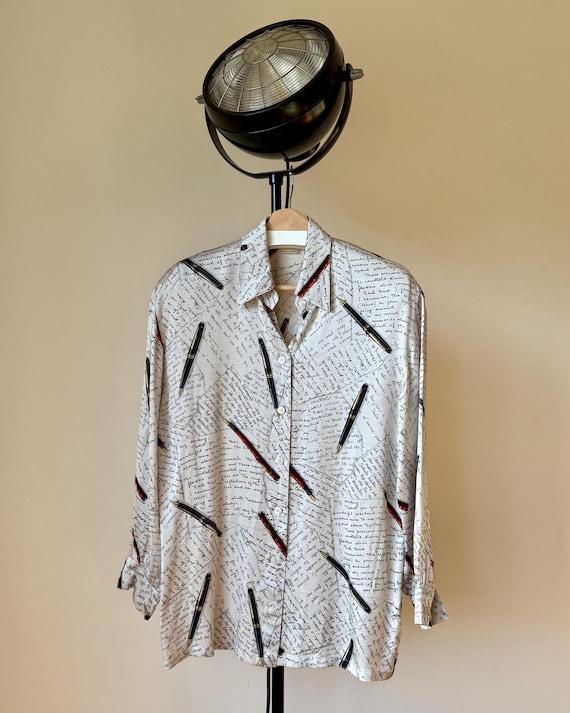 Vintage Escada Margaretha Ley Silk Shirt, 1990s