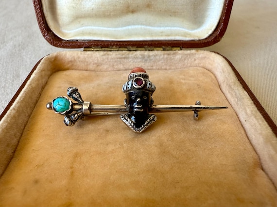 Broche Ancienne XIXe Siècle Souvenir Cheveux - Or Bas Titre (12K/14K) Avec Corail Et Perle, France