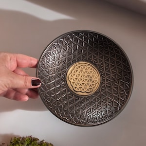 Incense burner Bowl flower of life -  Antique copper bowl - incense bowl - Copper bowl - witch spell