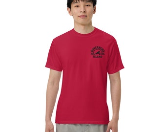 T-shirt pesante da uomo tinta in capo