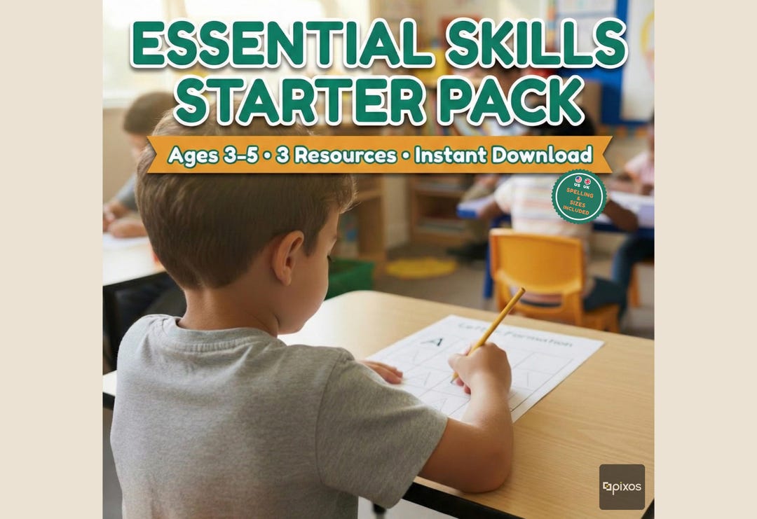 Early Learners Essential Skills Starter Pack | 3 Workbooks | ABC ...