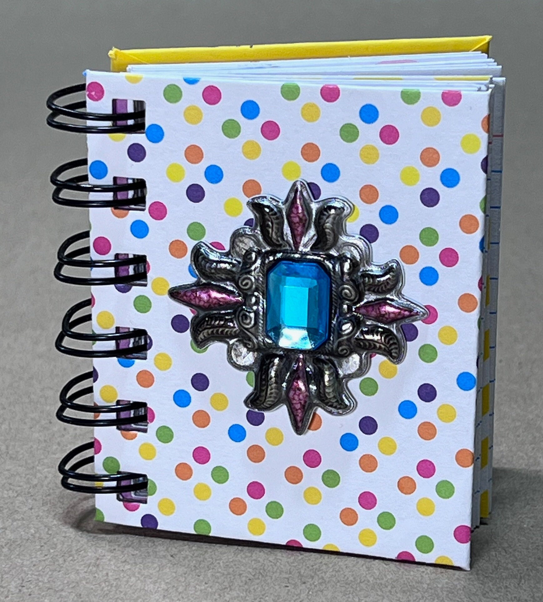 Miniature Spiral-bound Handmade Notepad or Journal - Etsy