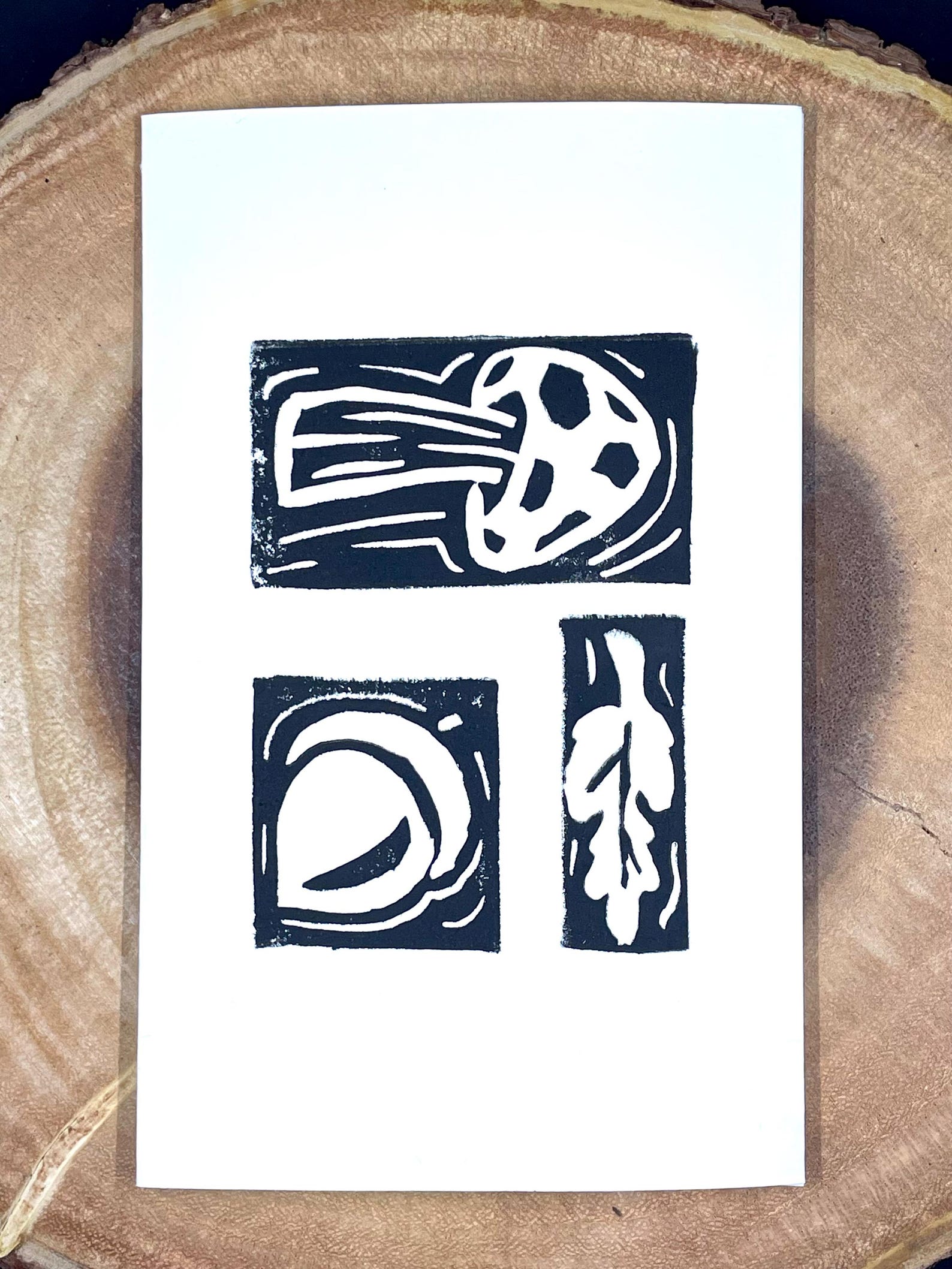 Fall Foliage Card, Autumn Card, Wordless Card, Simple Card, Stamped ...