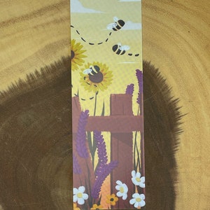Flower Garden Digital Art Bookmark, Spring Bookmark, Floral Bookmark, Cottagecore Bookmark